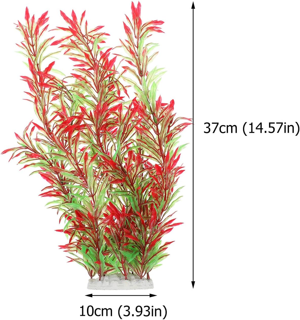 UPKOCH Artificial Aquatic Plant Plastic Water Plant 37cm Burgundy Willow Aquarium Landscape Decor Fish Tank Ornament for Freshwater Tanks