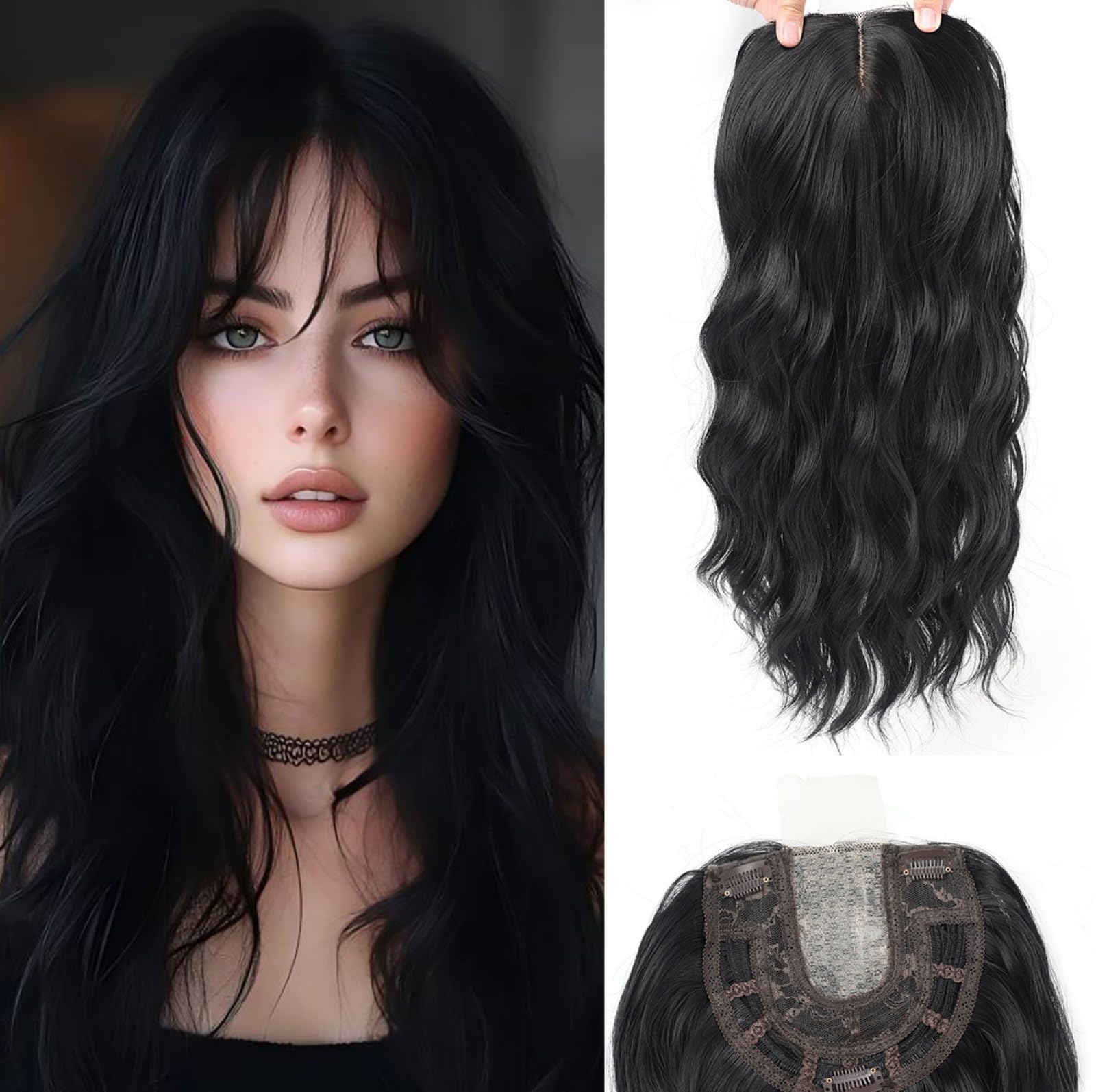 Photo 1 of Lumhun 16Inch Hair Topper - Black