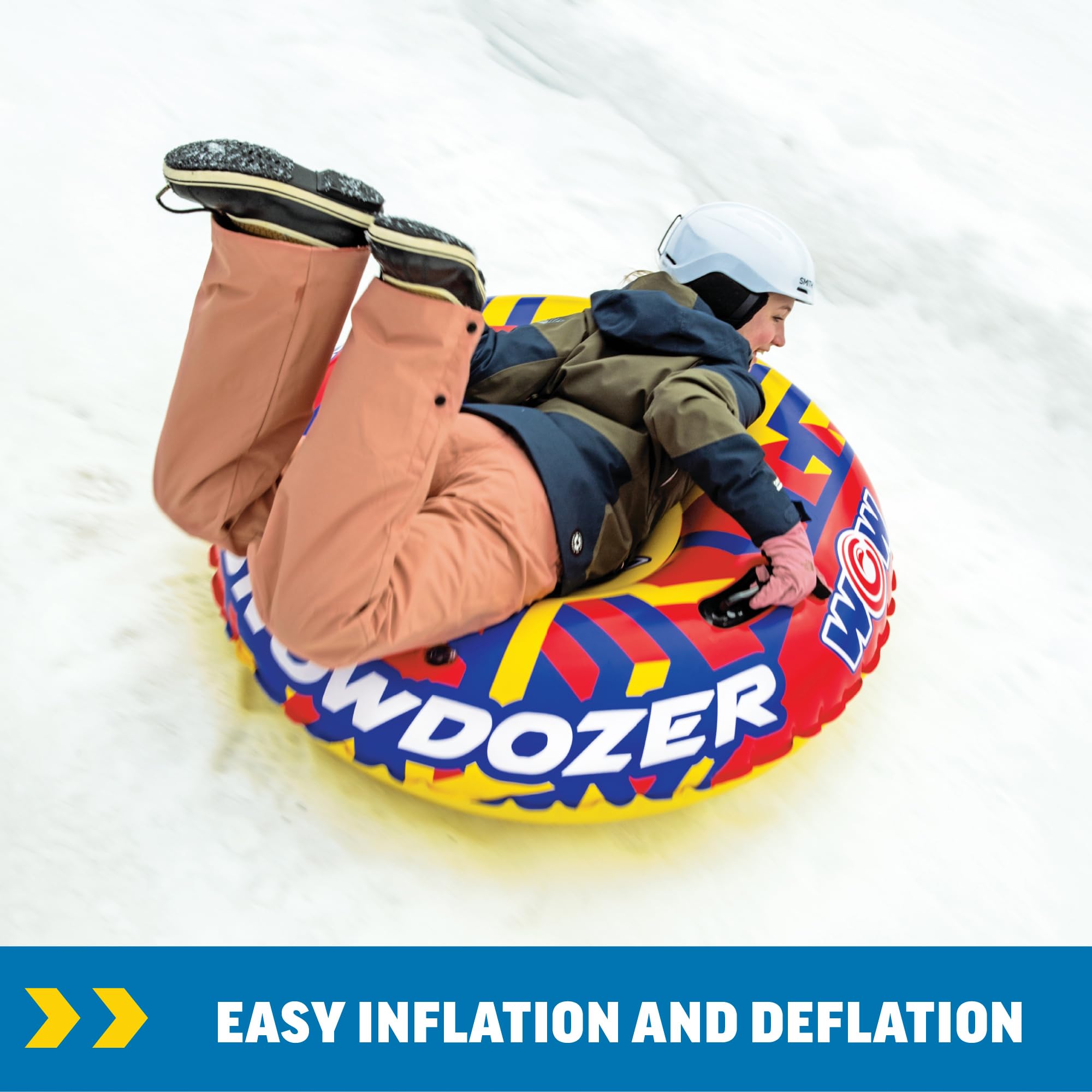 Snapklik.com : Wow Sports Snowdozer Snow Tube, Inflatable Snow Tube For ...