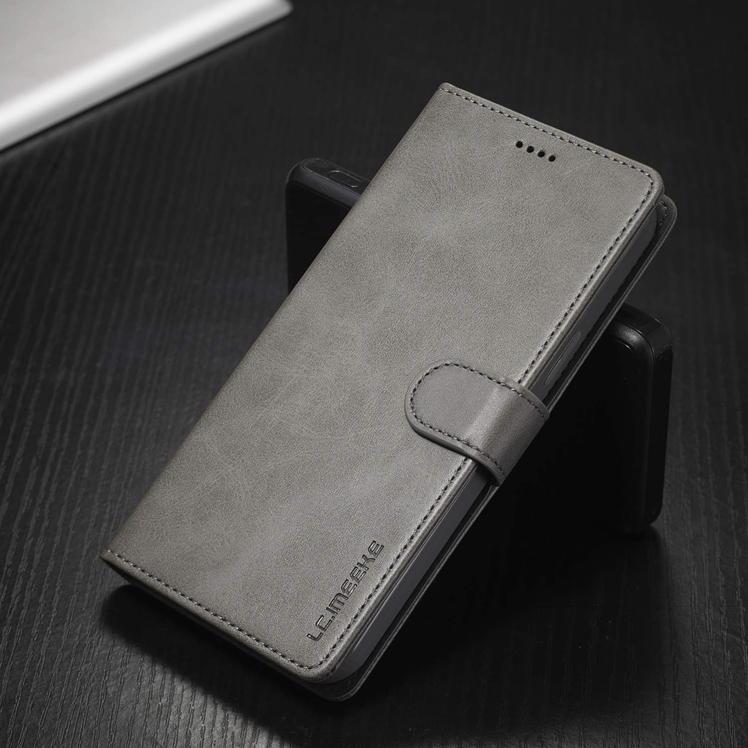 ZYIMOU Cover per Xiaomi Redmi Note 12 5G / Poco X5 5G, Custodia a Premium Pelle PU Portafoglio Flip Libro Libretto Caso [Protezione Completa] [Slot per Scheda] [Funzione di Supporto], Nero
