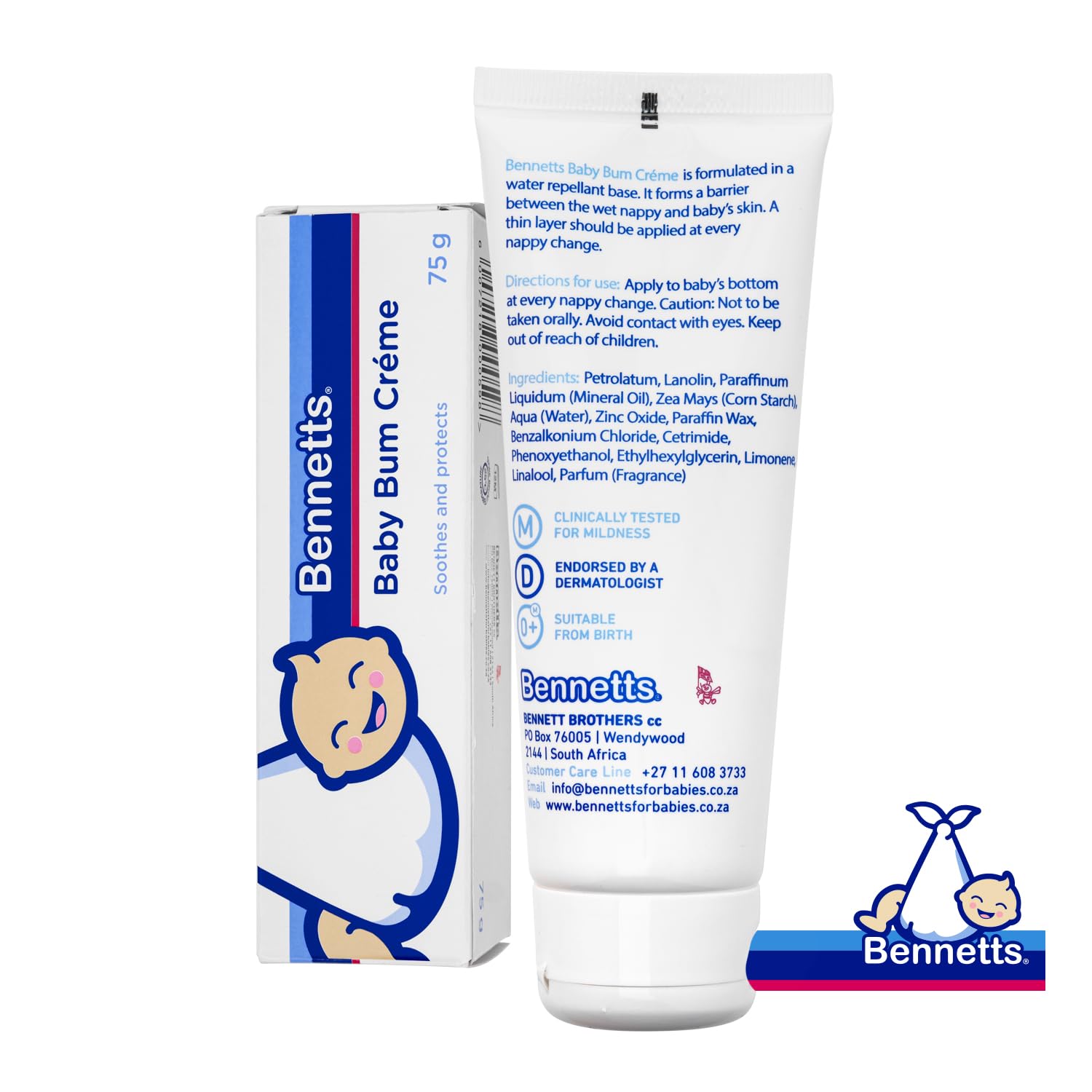 Bennetts Bambino Bum Creme 75Ml - Confezione da 2