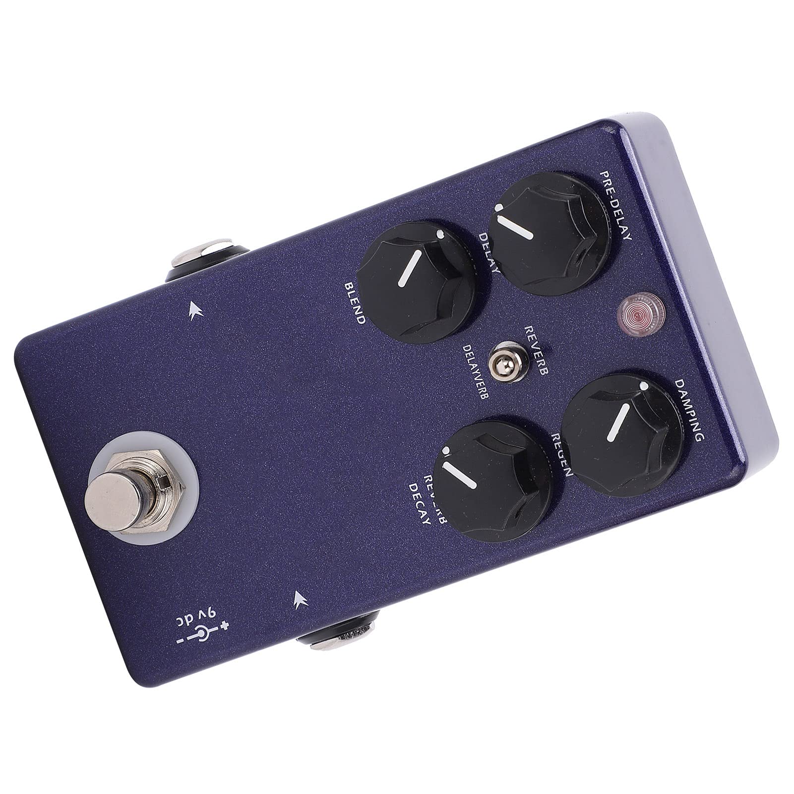 Acouto Pedał Efektów Gitarowych Reverb Delay 2 w Cyfrowym Opóźnieniu Akcesoriów do Instrumentów Cyfrowych i w Pedałach Efektów Gitarowych Pedał Delay Gitarowy Efekt Pogłosu