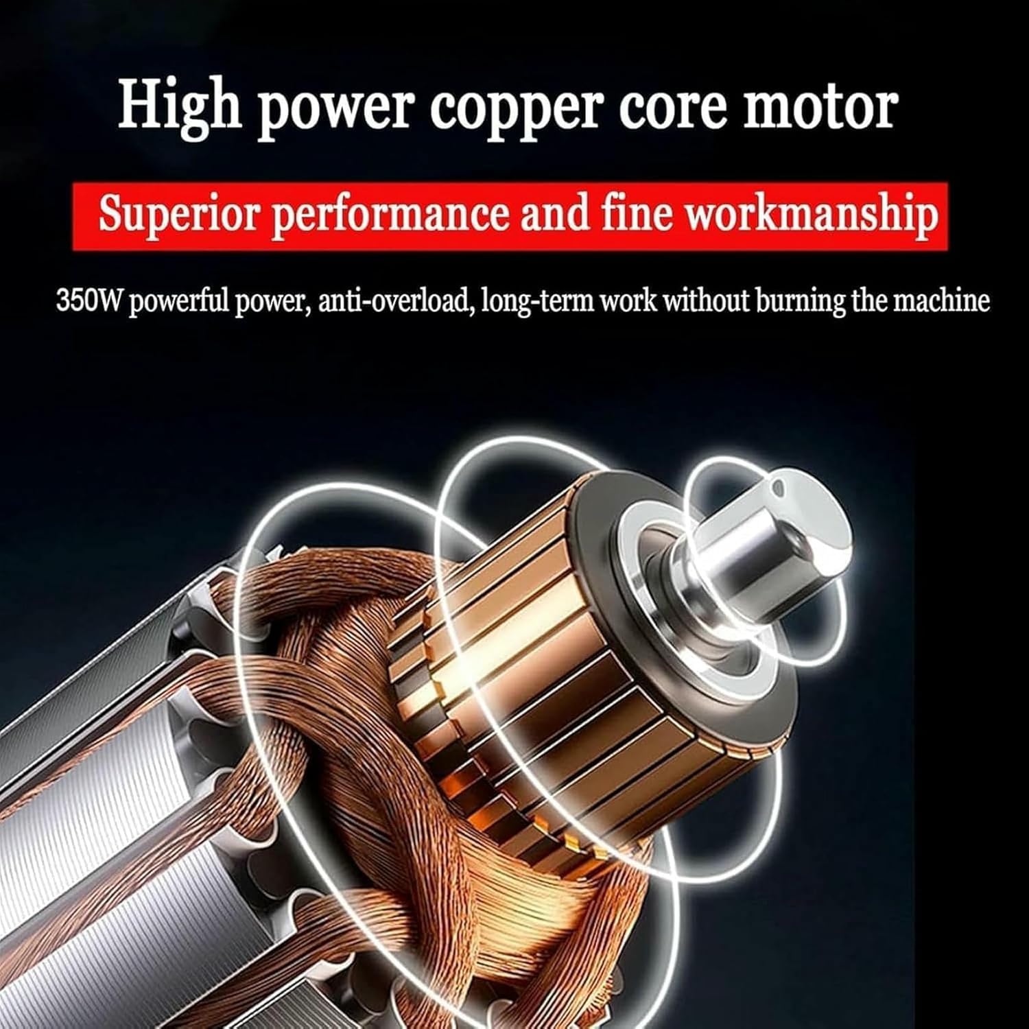 Professional Electric Grout Cleaner for Stubborn Stains, 350W 15000r/min Power Grout Cleaning Machine, 6-Speed for Bathroom Shower Tile and Floor Grout Renewal