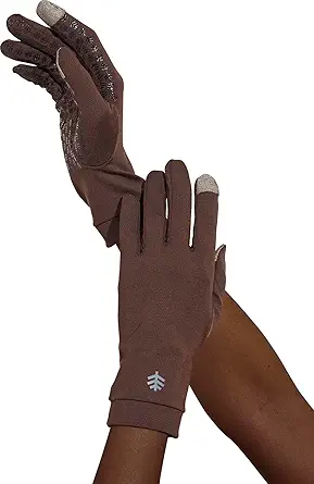 Coolibar UPF 50+ Men's Women's Gannett UV Gloves - Sun Protective