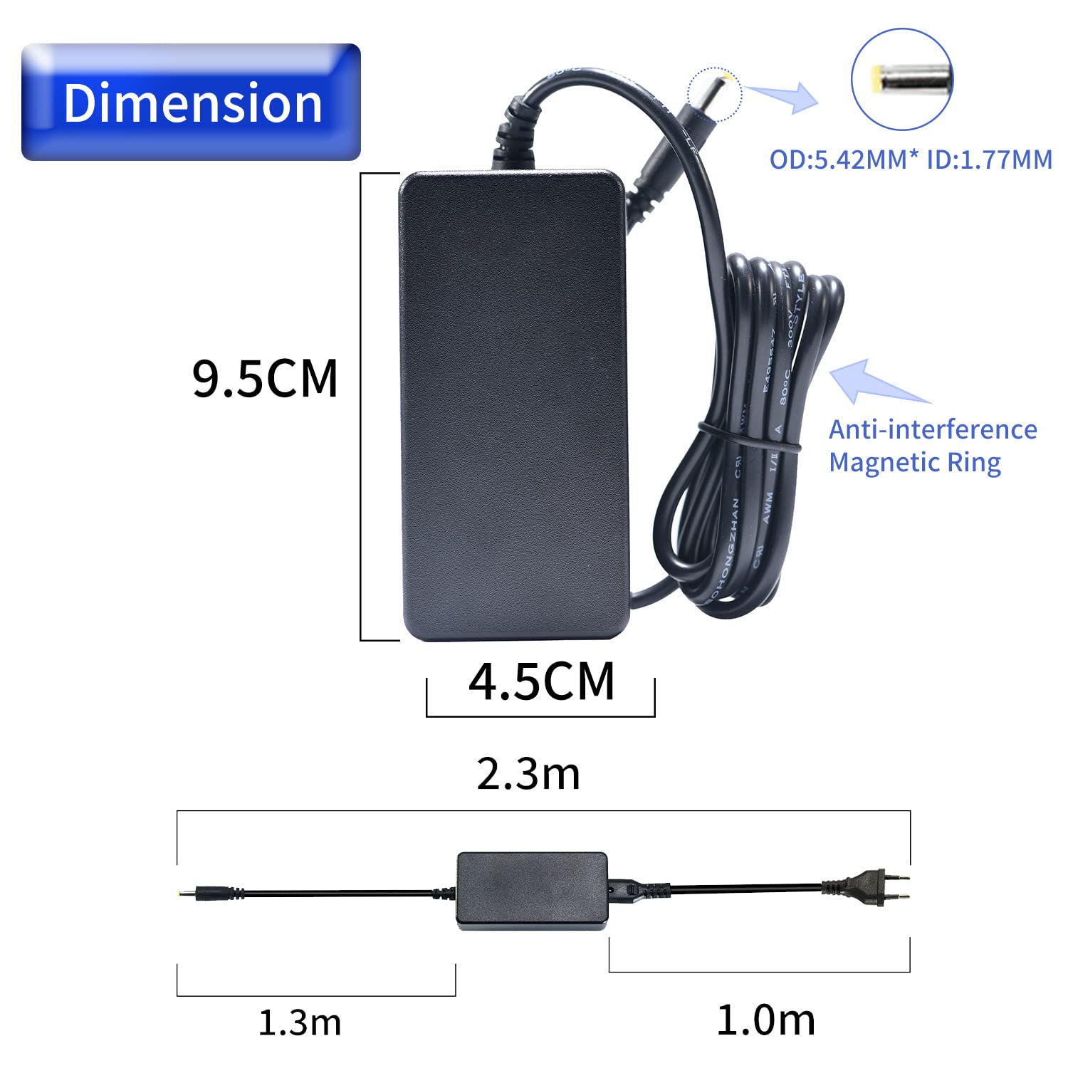 DSTE ACK-E8 AC Fuente de alimentación DR-E8 Kit de batería ficticia Compatible con Canon LP-E8, EOS 550D, 600D