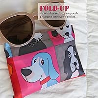 Vista 10 de HAPPYHEDI - Bolsas de comestibles plegables y reutilizables, lavables, asas largas, bolsa plegable, resistente a granel