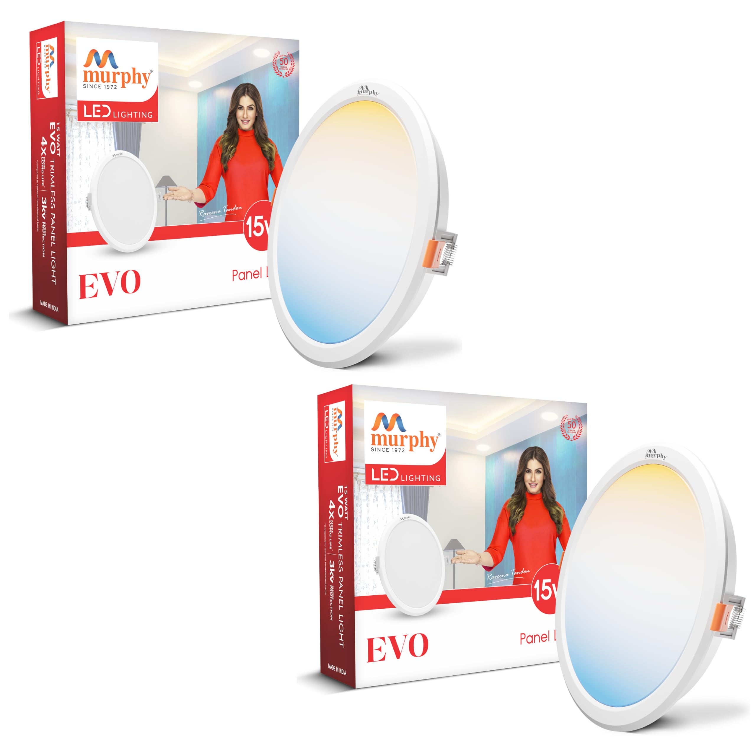 Murphy LED Panel Light - 3 Color Modes, 4 Pack -16