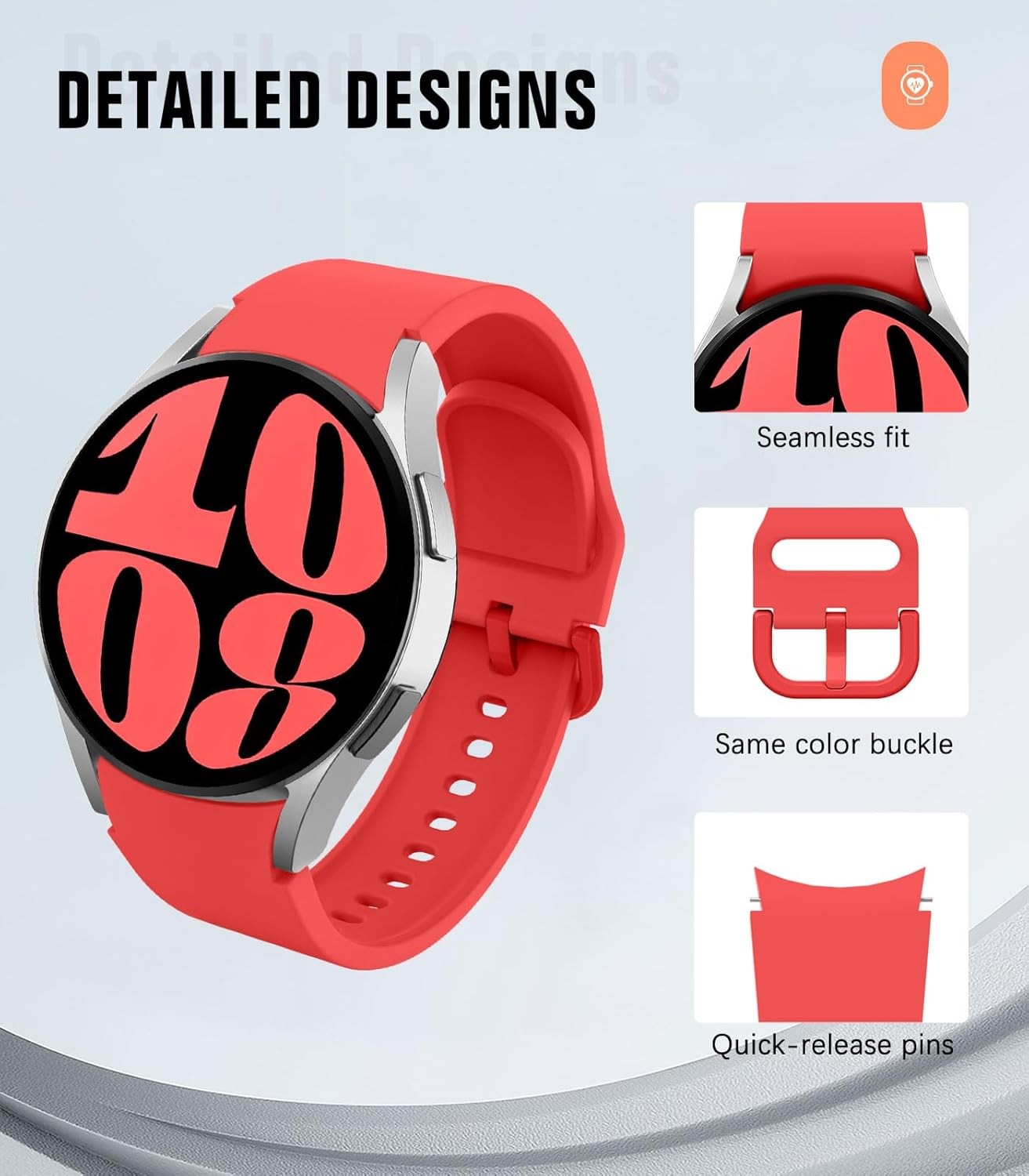 MoKo Samsung Galaxy Watch 6 5 4 バンド 40mm 44mm Galaxy Watch 5 Proバン