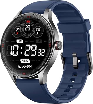 Fitpolo Smart Watch for Men Women Android iPhone, 1.57 HD Fitness Tracker with Bluetooth Call & Answer, IP68 Waterproof, Heart Rate/SpO2/Sleep Monitor, Built-in AI Voice, 105+ Sports Modes Blue