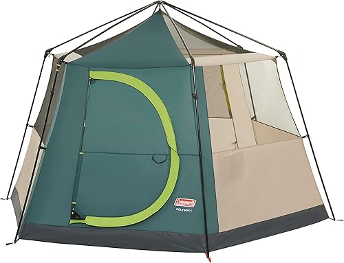 Miniatura 4 de Coleman Polygon, tienda de campaña grande con visión de 360, carpa familiar, construcción de poste de acero resistente, fácil de montar, tienda de