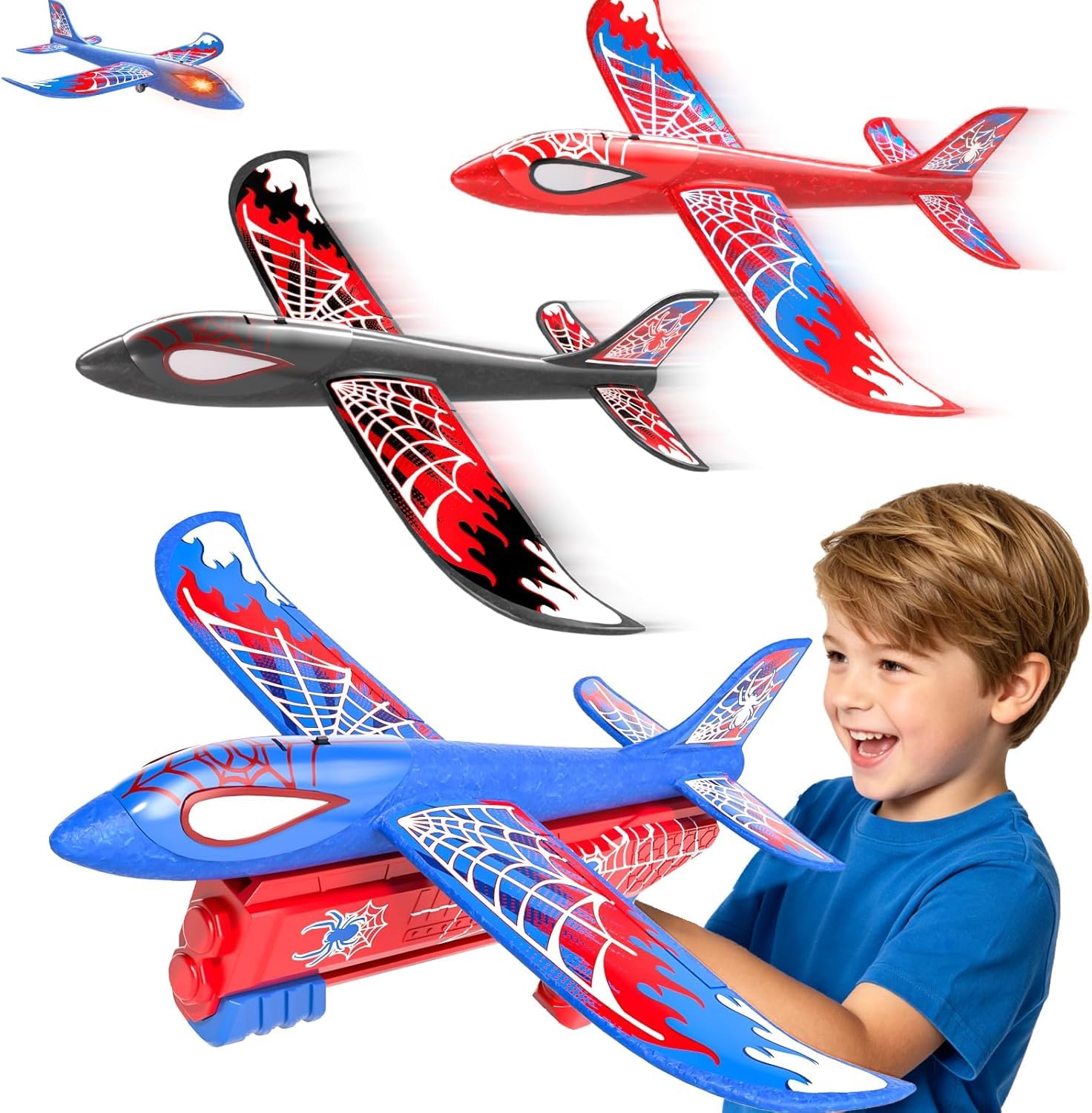 3 Pack Foam Airplane Launcher To