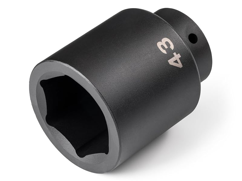 Soquete de Impacto TEKTON 43 mm, Encaixe de 12,7 mm (1/2 pol.), Sextavado de 6 Pontos, Profundo SID23143