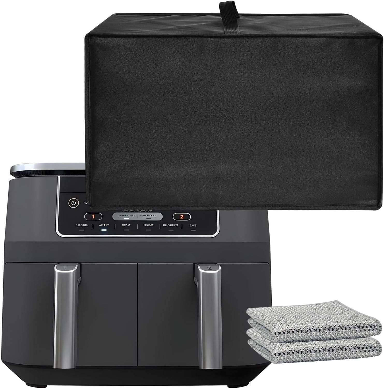 Heat-Resistant Waterproof Dust-proof Air Fryer Cover Compatible for Ninja DZ201 Foodi 8 Quart, Ninja