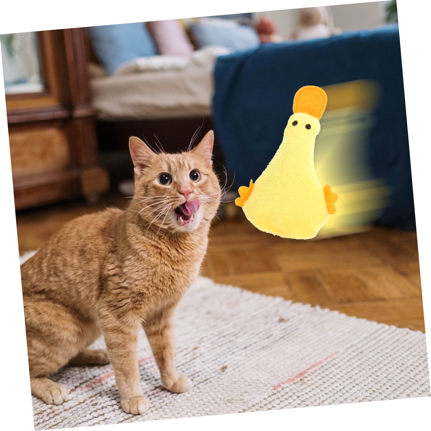 INOOMP 20 Pièces Jouet de Chat drôle Jouet de Dentition Jouets de Diversion pour Chat Interactive Cat Toy Plush Fournitures pour Animaux de Compagnie d'intérieur Produits pour Chats