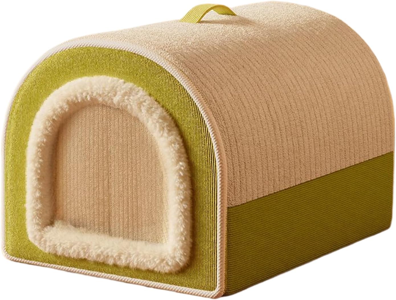 Winter Cat Mat, Washable Warm Plush Enclosed Pet Bed, Indoor House Cat Mat for Kitten, Puppy, Living Room, Bedroom, Garage, Playing, Resting, Napping
