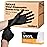 OKIAAS Black/Pink Vinyl Gloves Disposable Latex Free, Food Safe, Powder Free, 5 Mil Thickened for Cooking, Cleaning, Food Prep, Baking, Hair Dye, Tattoo, Small, 200 Count