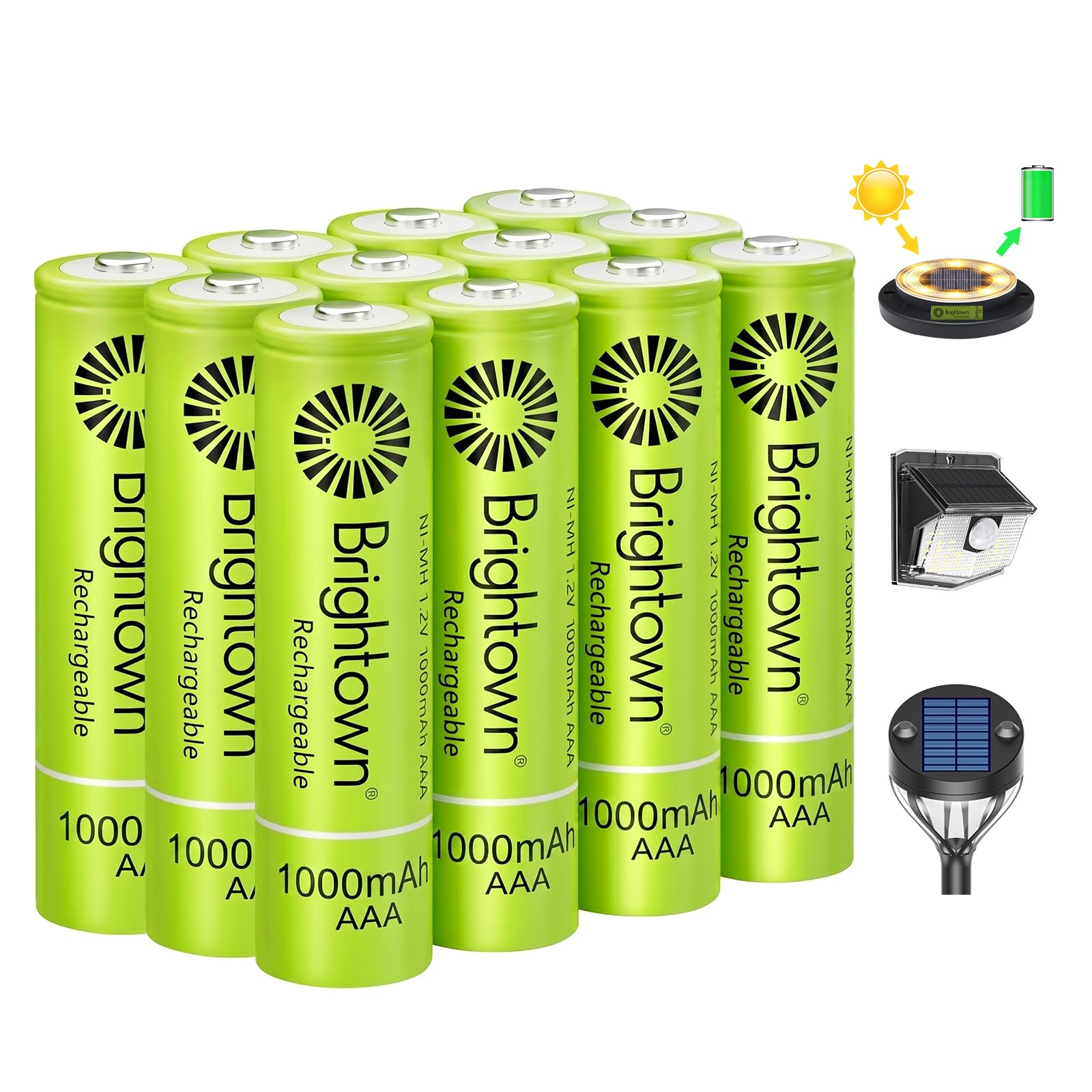 Brightown 12pk 1000mAh