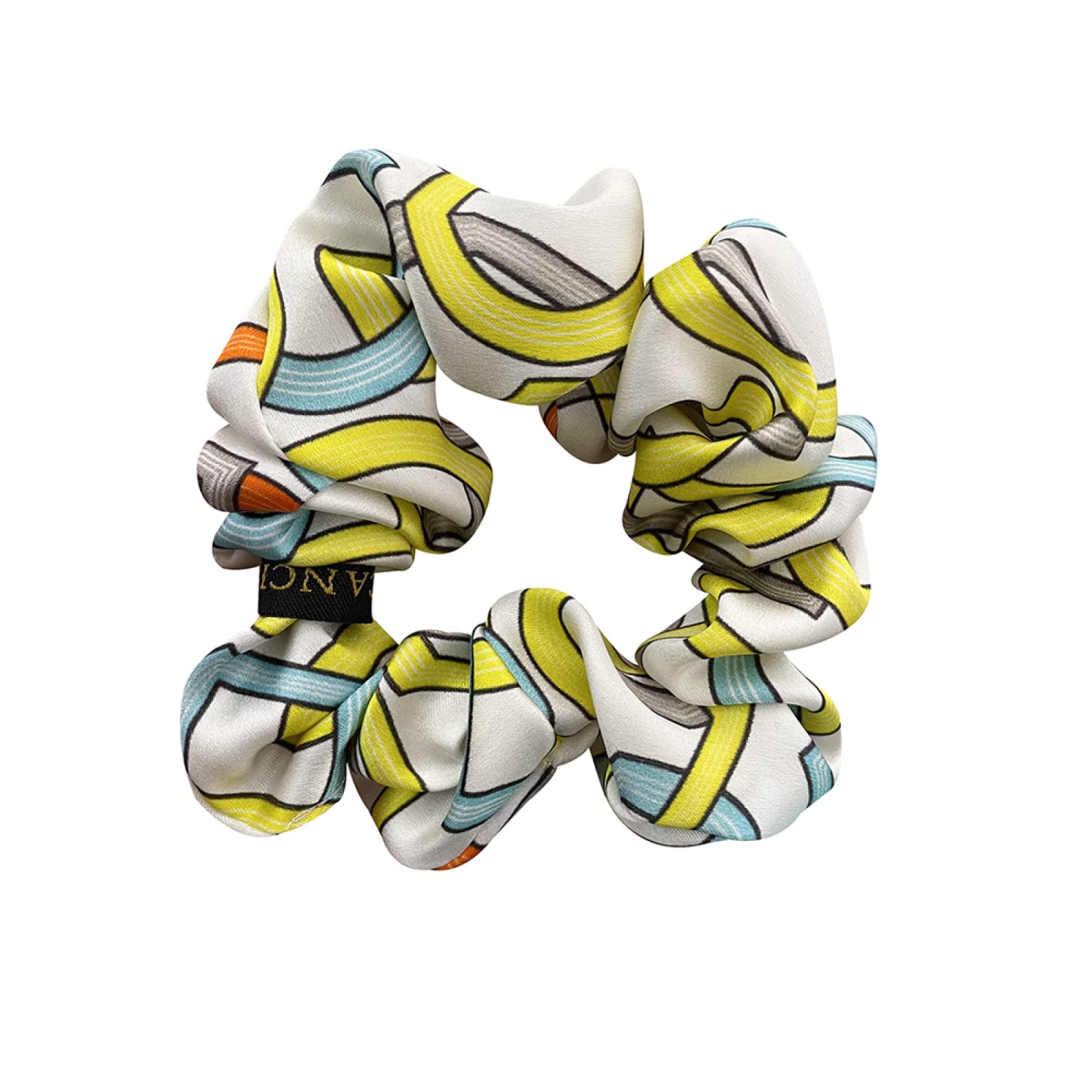ACiyD Pure Stain Silk Elastic Hair Ring Solid Leopard 3.5cm Scrunchies Scrunchie Für Frauen Damen Haargummis,Orange (GELB)