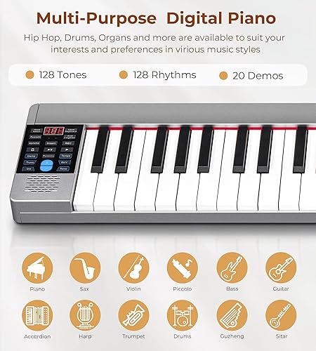 Miniatura 4 de Vangoa Soporte de música con piano de teclado de 61 teclas