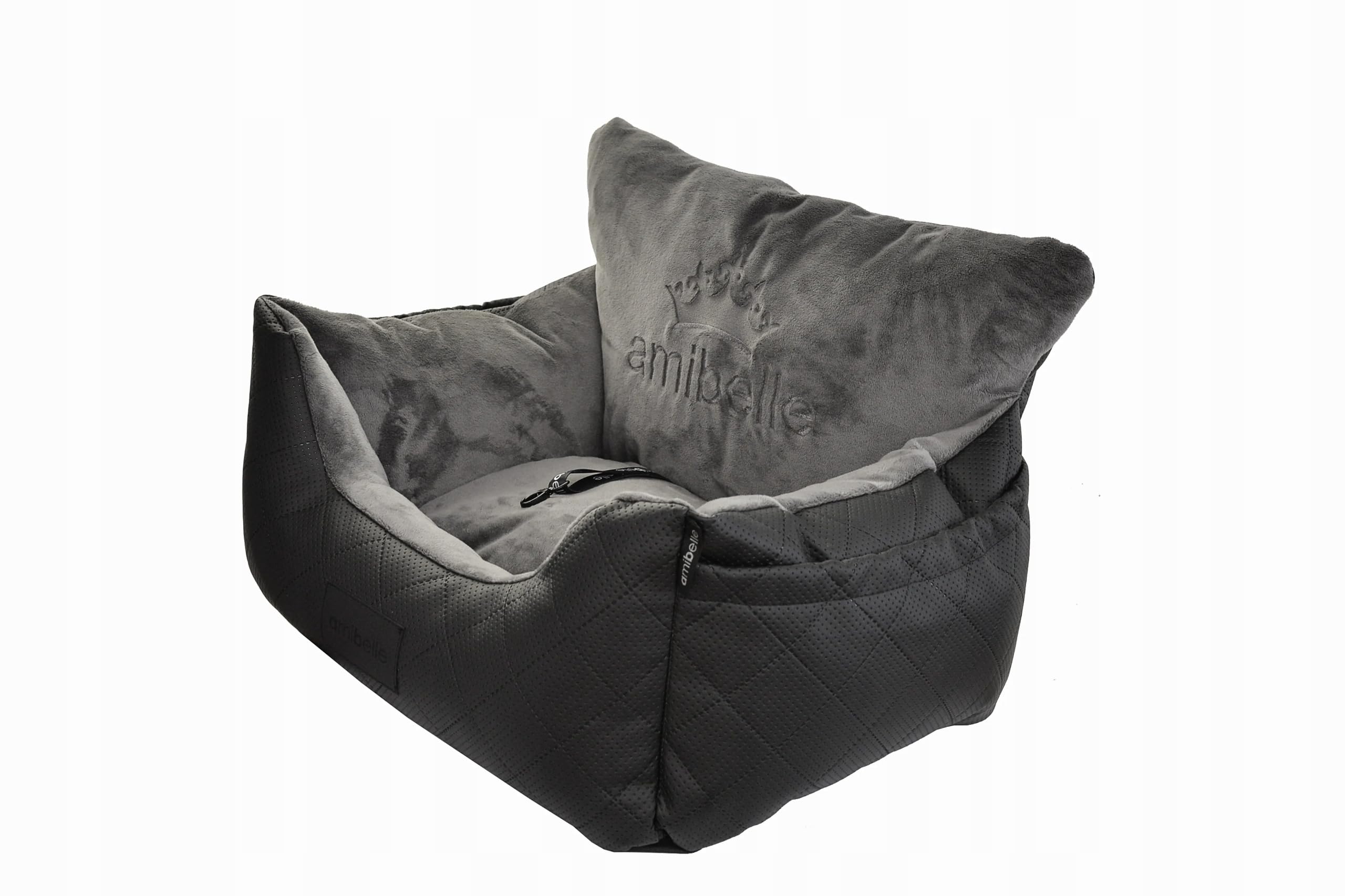 Hunde Autositz 40x57 cm Schwarz - 2in1 Sitz für Hund und Katze
