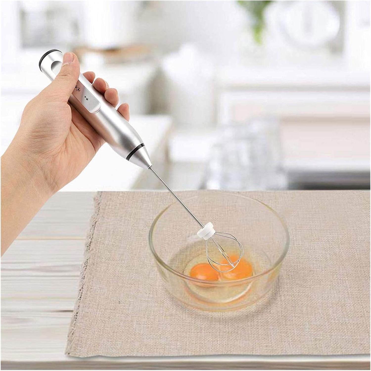 Motor Milk Frother - Handheld Frother Whisk Milk Foamer Frother Mini Blender for Coffee Latte Matcha