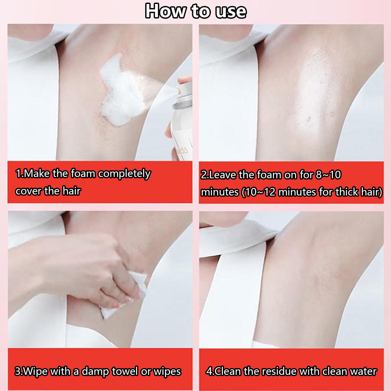 Spray D'épilation De Beauté Soyeuse, Mousse De Pulvérisation D'épilation, Mousse D'épilation, Crème Dépilatoire, Dépilador De Pulvérisation De Beauté Soyeuse De 150 Ml (3pcs)