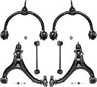 Vista 270 de Detroit Axle - Kit de suspensión delantera RWD para Chrysler 300 Dodge Challenger Charger Magnum, brazos de control superior con barras