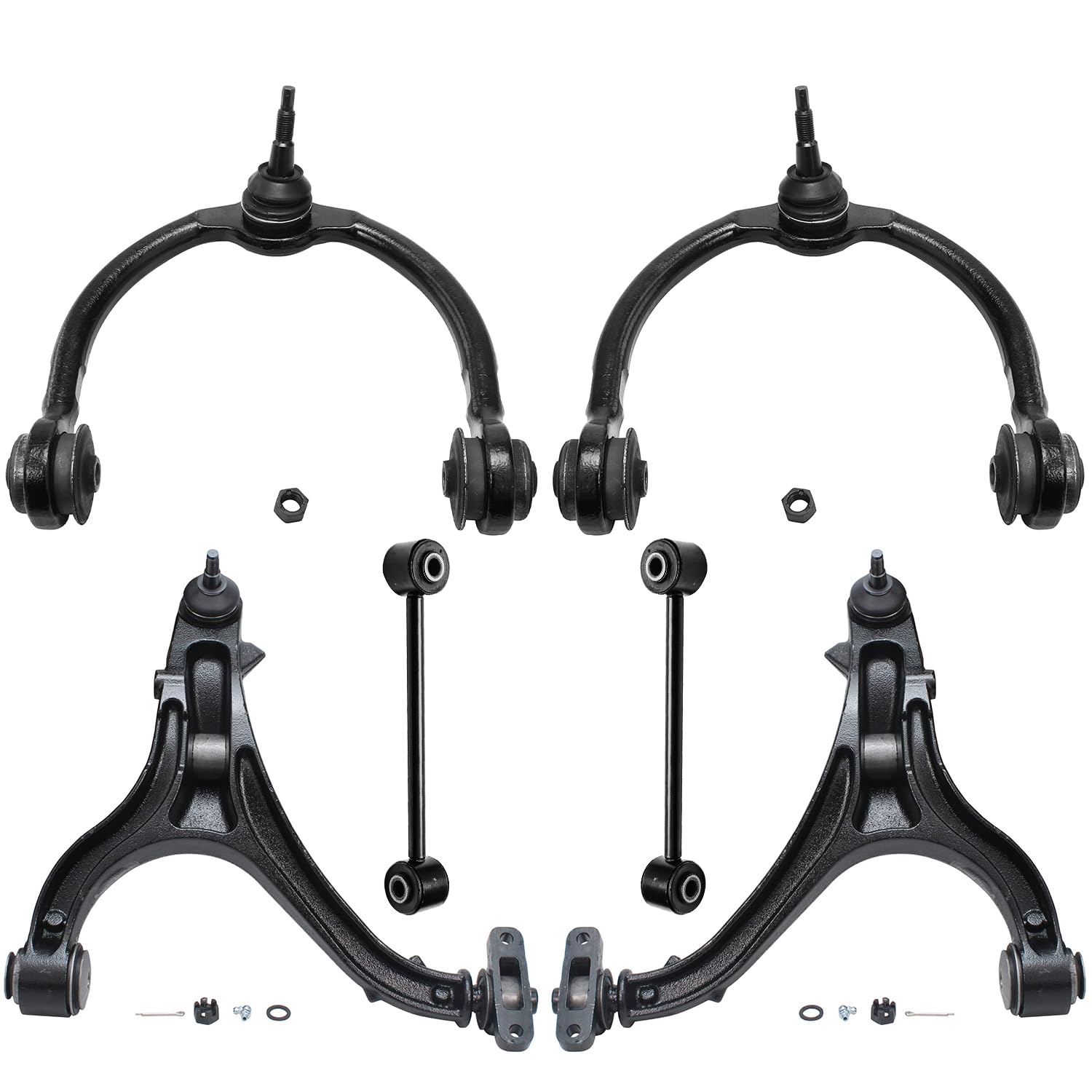Detroit Axle - 6pc Front End Control Arms Kit for 2005-2010
