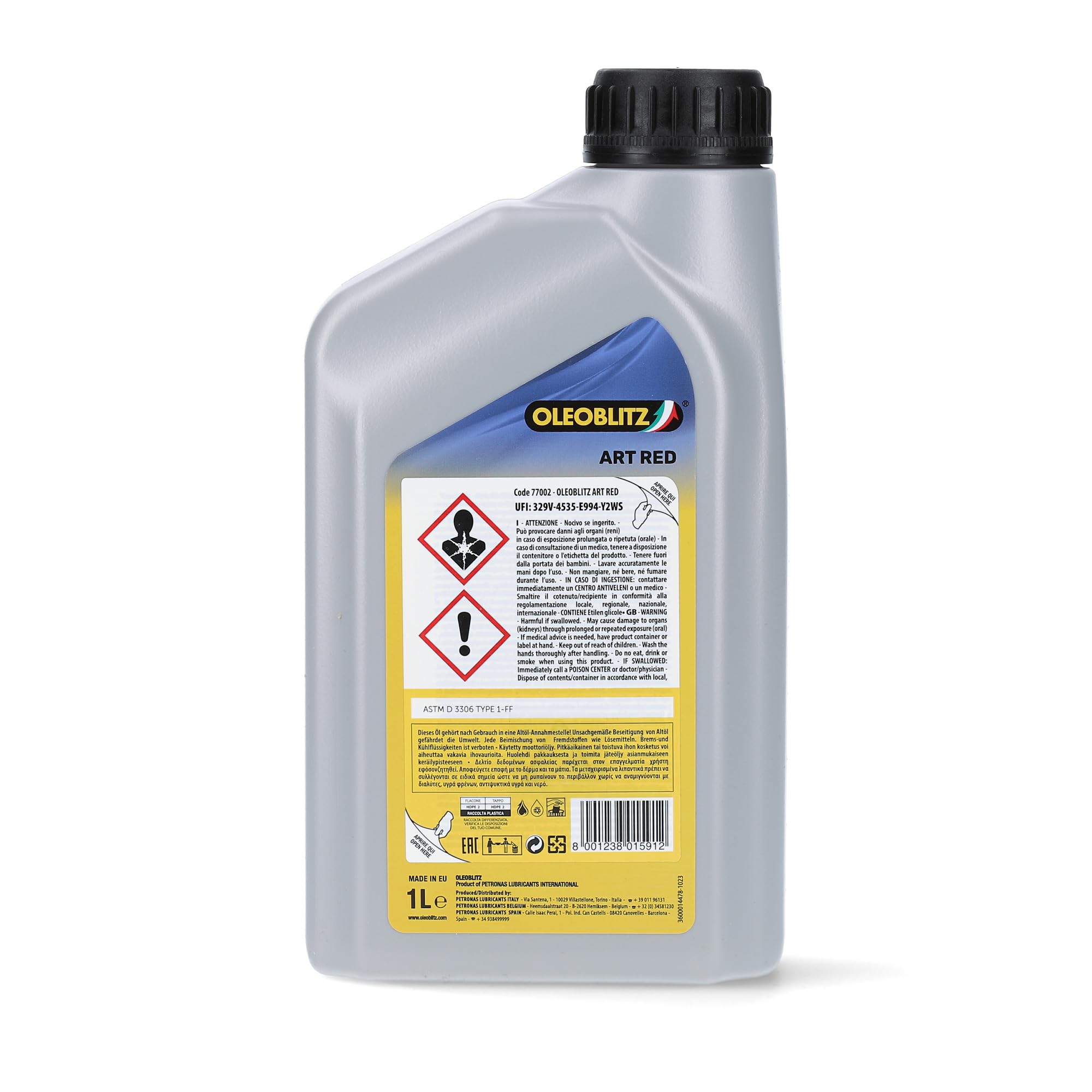 Oleoblitz Kit 10X Art Red by Petronas Liquido Refrigerante Protettivo per Radiatori - Concentrato - 10 Confezioni da 1 Litro