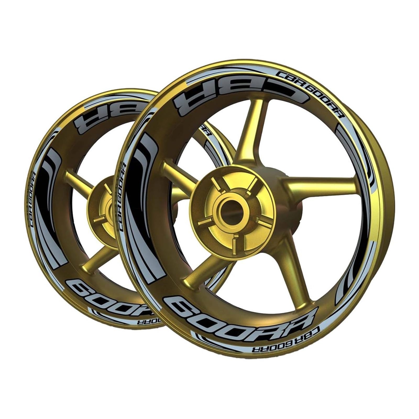 for CBR 600RR for CBR600RR Wheel Sticker Decal Kit Rim Motorcycle Set(2)