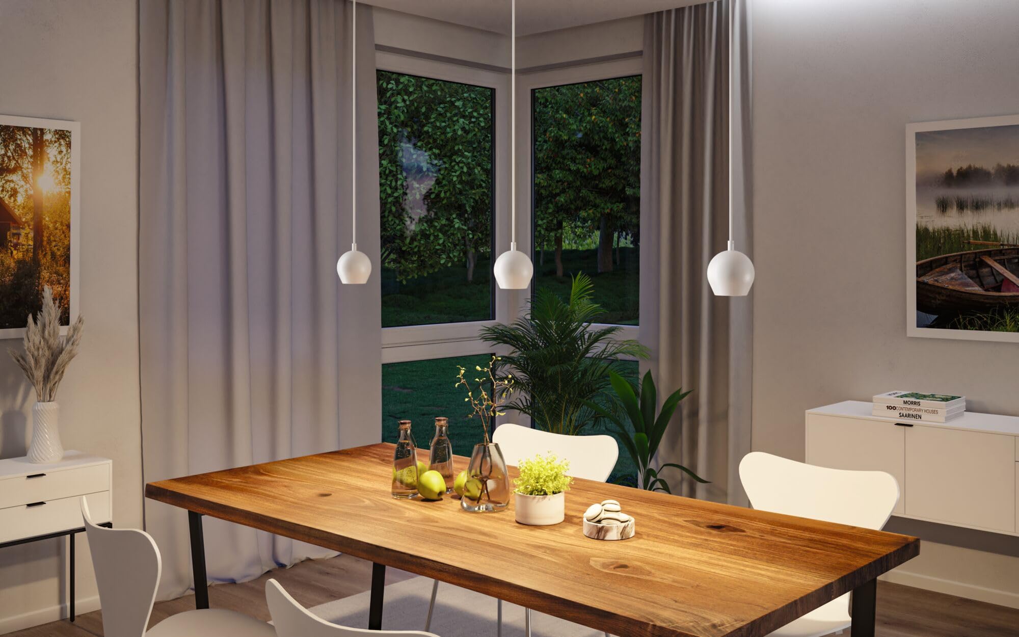 Paulmann 76993 Lampada a sospensione LED Shima IP44 GU10 max. 10W Bianco illuminazione da bagno - lampada senza lampadina