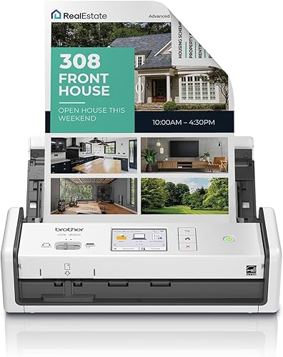 Miniatura 10 de Brother Escáner de documentos inalámbrico ADS-1700W velocidades de escaneo rápidas fácil de usar ideal para el hogar oficina en casa o profesionales