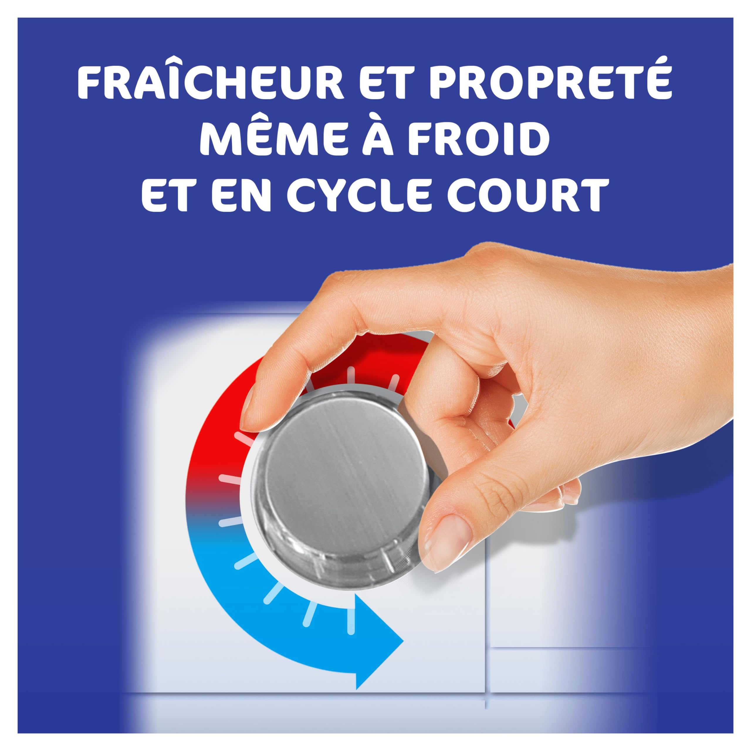 Dash 2en1 Lessive Liquide, 100 Lavages (4 x 25 Lavages), Envolée d’Air, avec 3 SEMAINES DE FRAÎCHEUR* et Lenor, Fabriquée En France, Dash 2in1