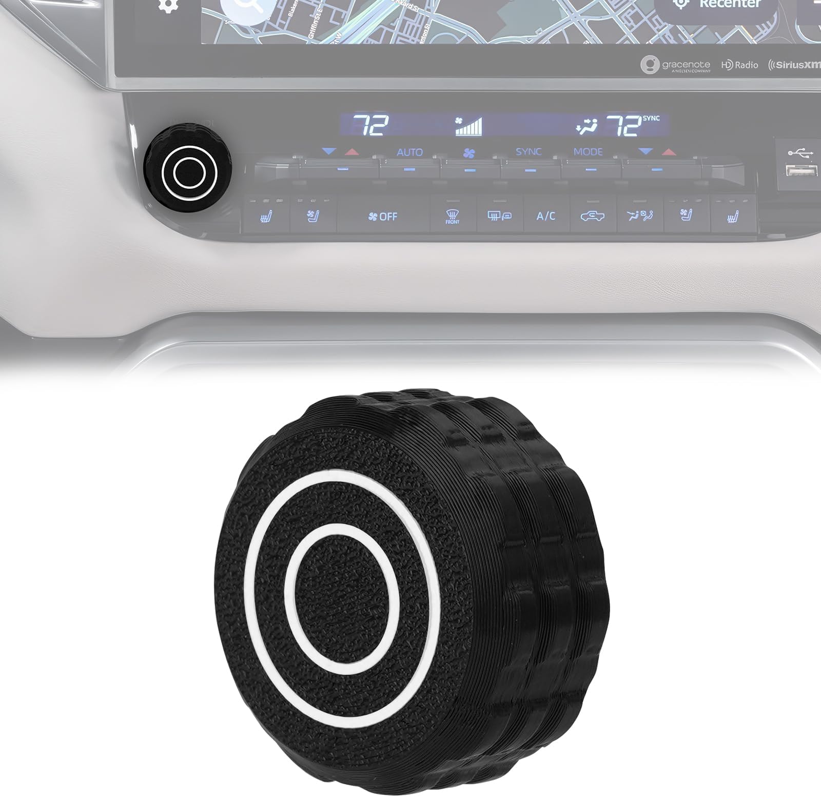 Power Knob Display Volume Radio Control for Toyota Tundra 2022-2025 and Sequoia - Direct Fit 14 Display Head Unit Replacement