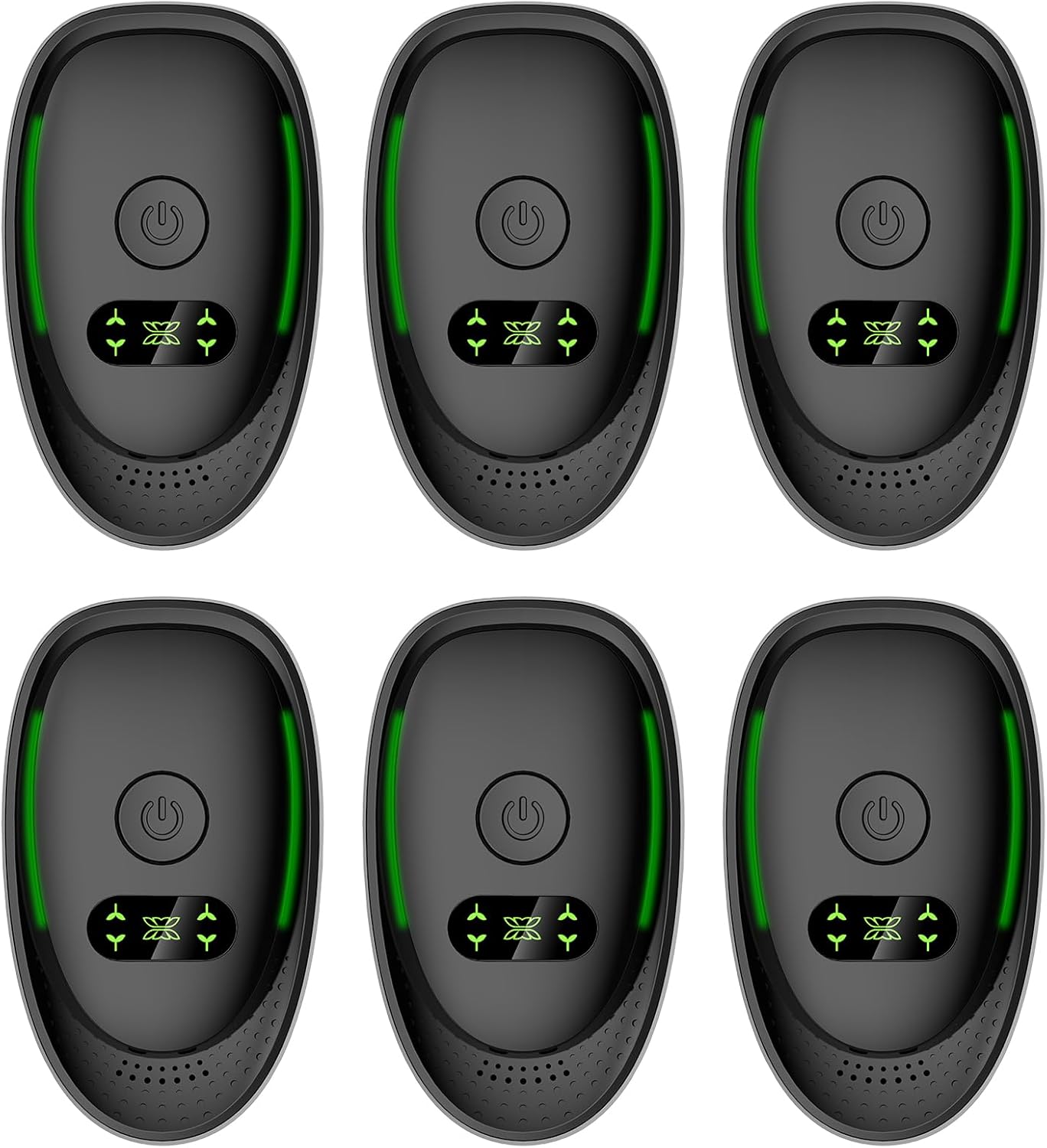 Plug In Air Purifier - 6Packs Air Ionizers for Home, Silent Filterless Air Purifier, Auto Mode for Pets Odor Smoke, Quiet Operation Negative Ion Technology Freshener for Home, Bedroom, Office