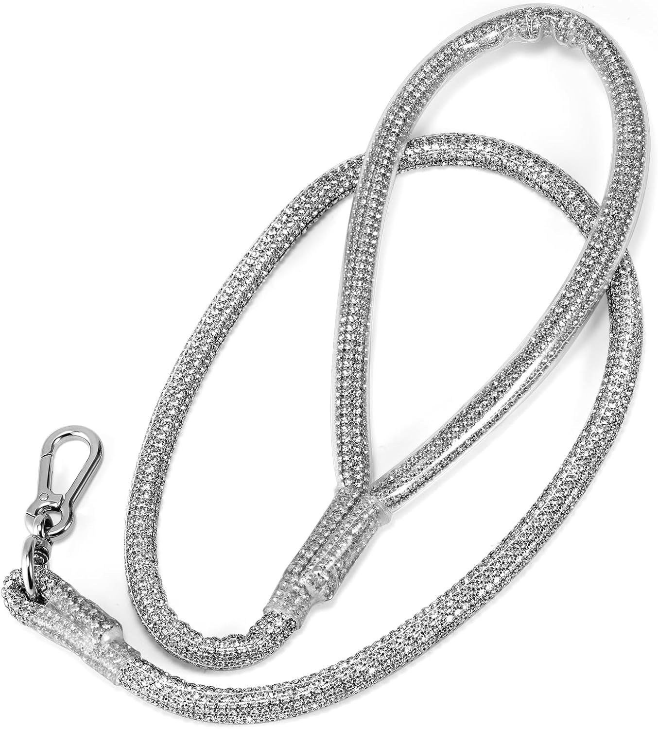 Stylish and Luxurious Rhinestone Dog Leash,43 Inches Full Diamonds Design for Wedding and Everyday Walking,Sparkly Rhinestones Dog Leash for Dogs Cats