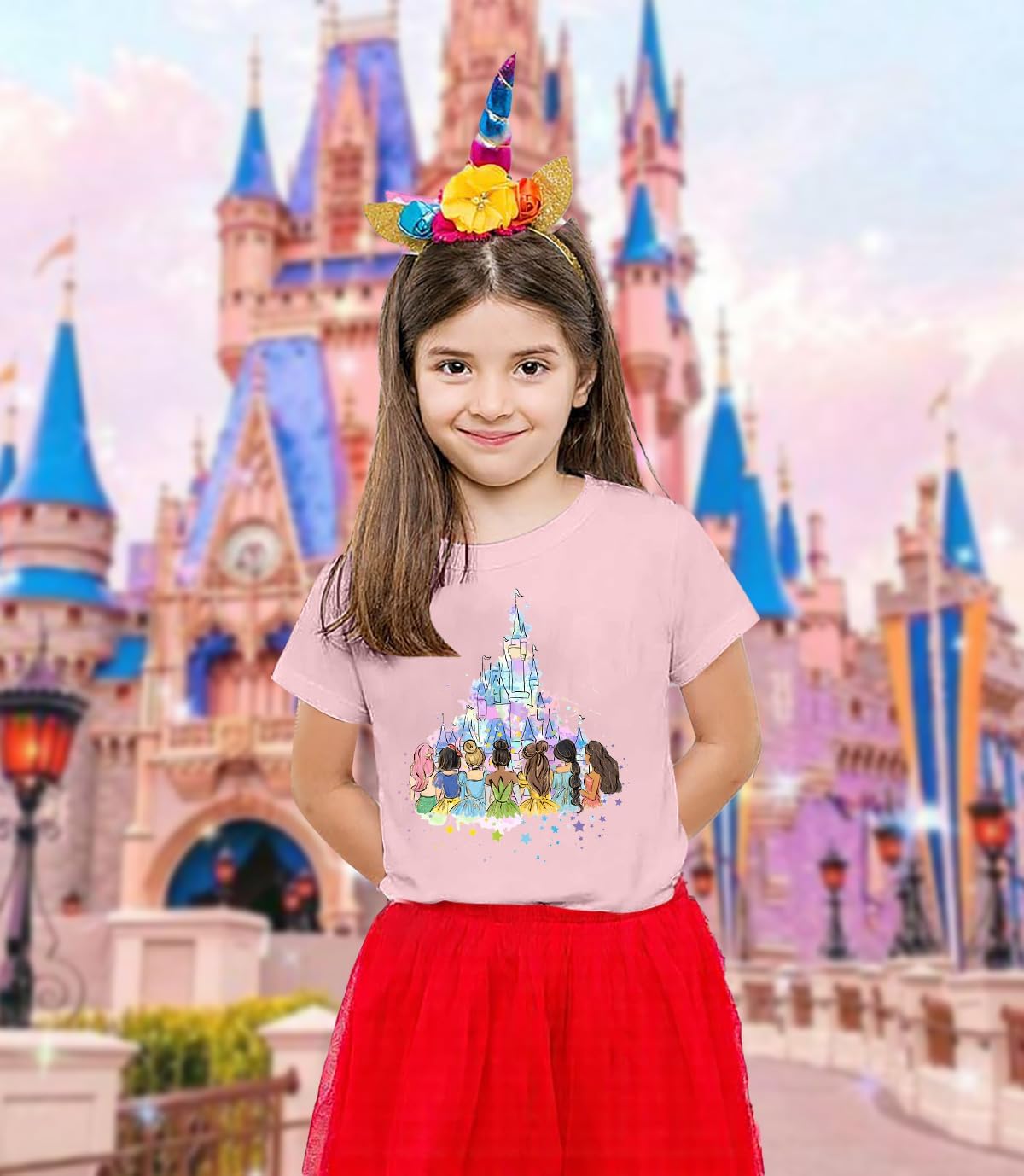 Magical Shirt for Girl: Magic Kingdom Prinecess Tshirt Princess Shirts Youth Girls Cute Family Vacation Trip Tee - Image 5