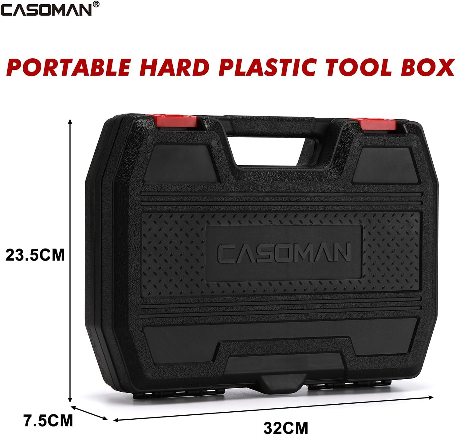 CASOMAN 1/2” Drive Deep Big Impact Socket Set, 13-Piece Large Spindle Axle Nut Impact Wrench Socket Set, 6 Point, CR-MO, Metric, 17mm - 41mm