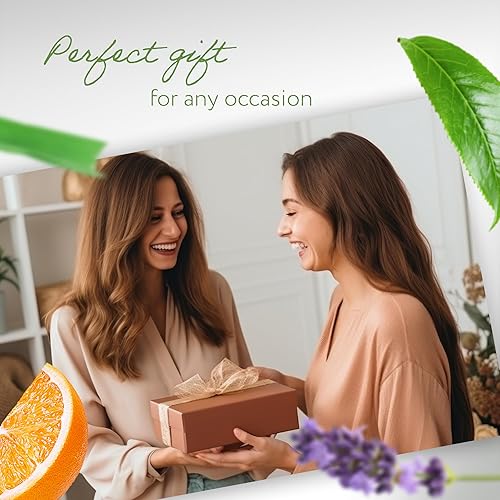 Miniatura 6 de HBNO Juego de aceites esenciales orgánicos (0.3 onzas líquidas)  Los 6 mejores aceites esenciales. Ideal para aromaterapia, fabricación de jabón y