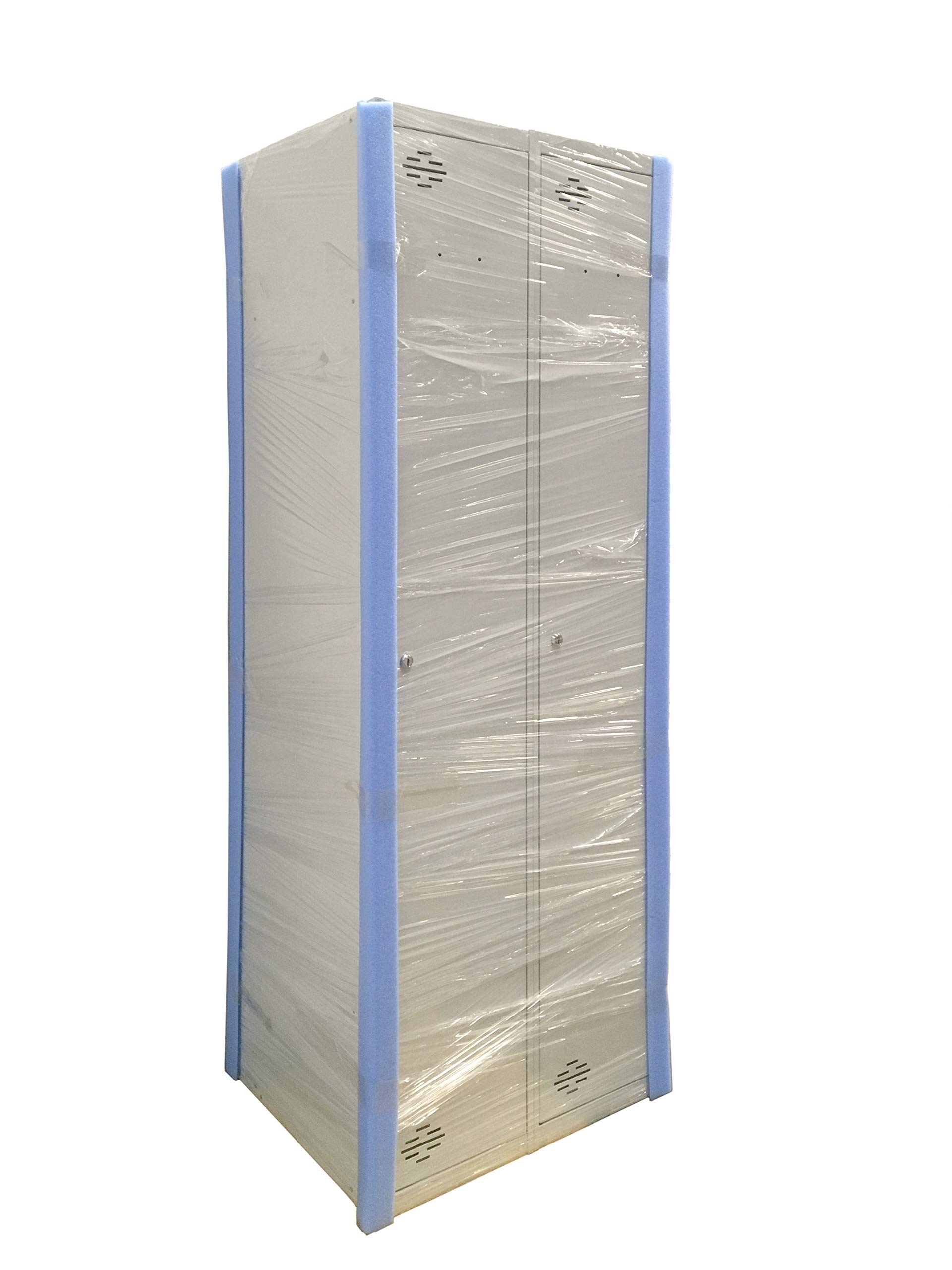 Simon Rack Taquilla Vestuario Metálica, 2 Puerta, Incluye Llave, Profesional, 1800x600x500 mm, MONTADA, Gris - Simonlocker