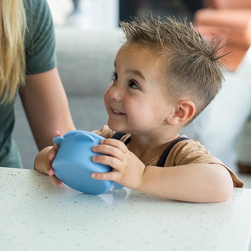 Miniatura 6 de Vasos de silicona antiderrames para niños pequeños Recipientes portátiles para aperitivos para bebés con tapa a prueba de polvo Vasos a prueba de