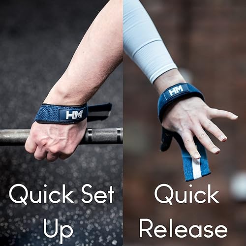 Miniatura 6 de Weightlifting House Correas de levantamiento de pesas. Correas de muñeca para levantamiento de pesas olímpico, arranque, tirones y peso muerto tanto