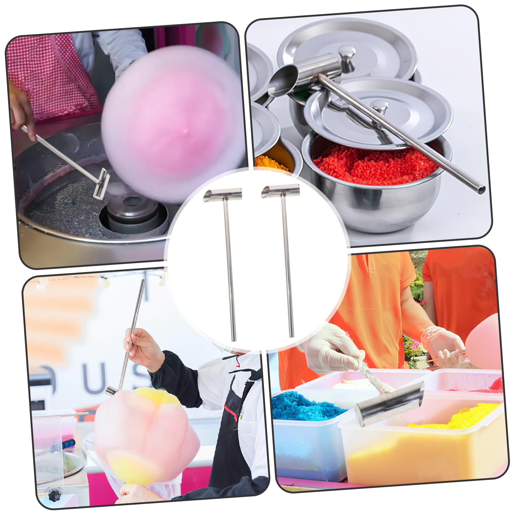 2pcs Sturdy Marshmallow Sugar Scoopers Reusable Candy Scoop for Easy Sugar Measuring Marshmallow Making Accessory for Convenient Use