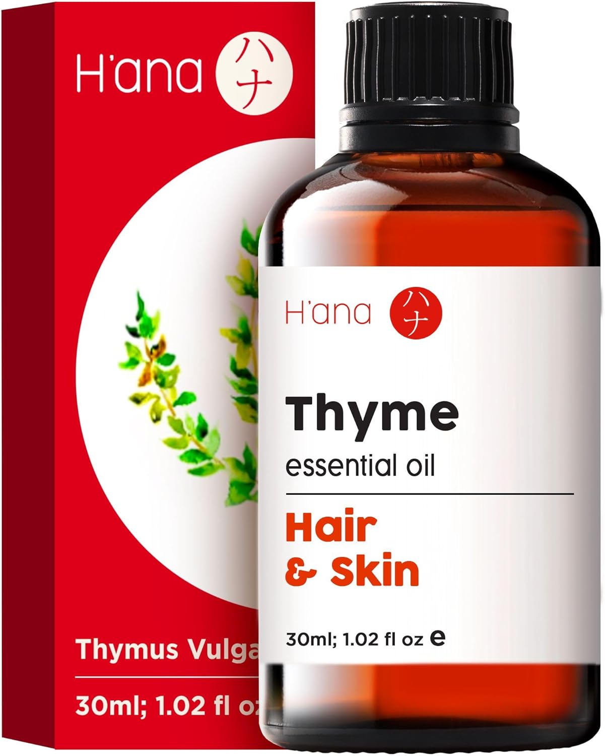 H’ana Thyme Essential Oil for Hair Growth 100 Pure Therapeutic Grade
