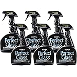 HOPE\'S Perfect Glass Cleaner Spray, Streak-Free, Ammonia-Free Window, Mirror, Screen, Tinted Glass, and Shower Door Cleaner, Indoor and Outdoor Glass Surfaces, 32 Fl Oz, Pack of 6