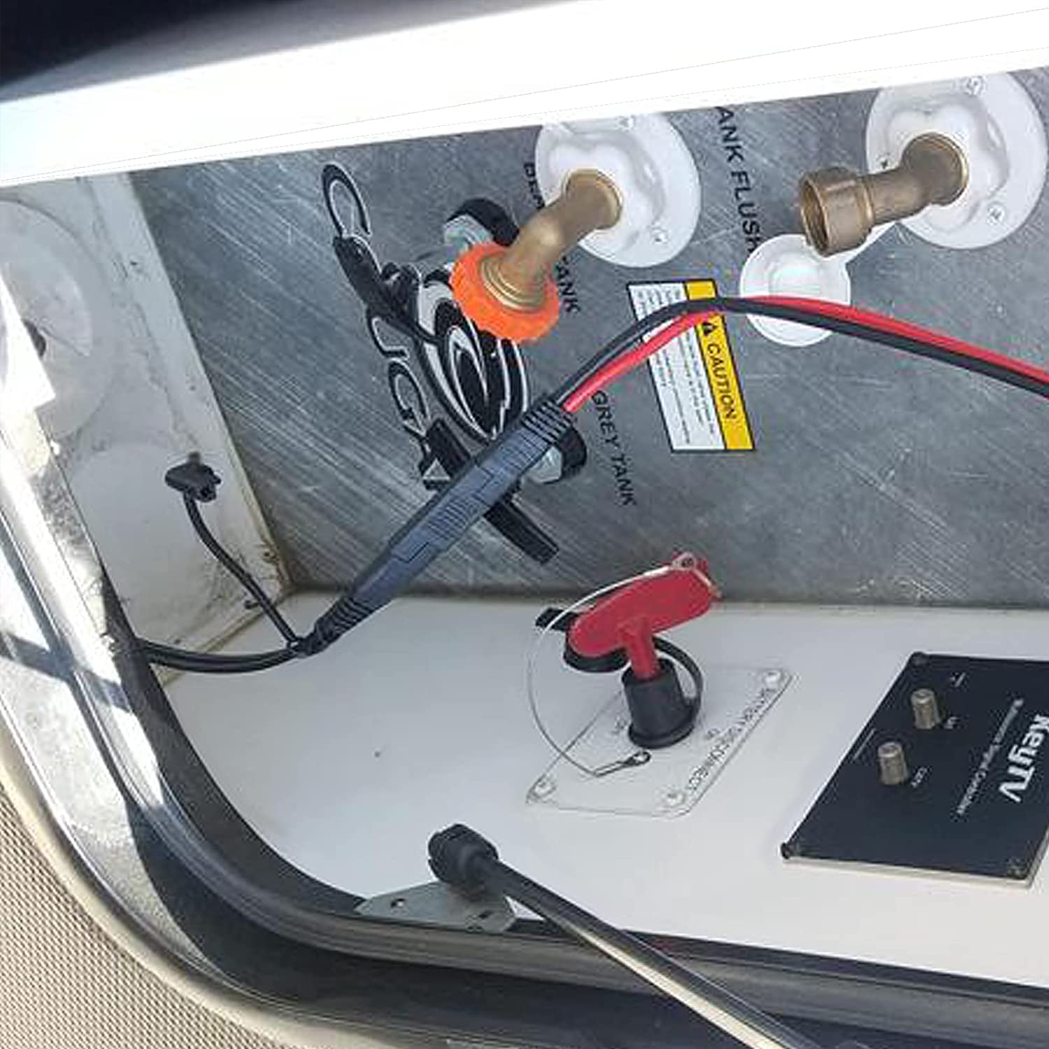 RUNCCI-YUN 4 SZTUK 12 V-24 V Kabel krosowy SAE, 12AWG SAE Złącza 30 cm, kabel przyłączeniowy SAE, przedłużacz samochodowy SAE