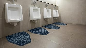 SANIPRO Diamond Splash Guard Urinal Mat 6 Pack