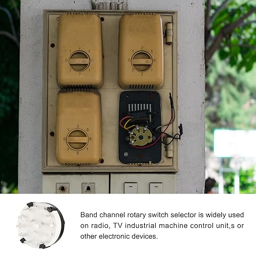 Miniatura 3 de Interruptor giratorio de banda 3P4T 3 polos 4 posiciones, seleccionable 1 cubierta [para radio, TV, unidad de control de máquina industrial] - 1