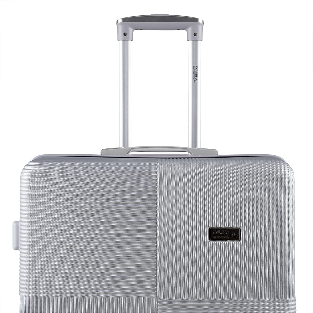 Enrico Coveri Set 3 Trolley Da Viaggio, Valigie Rigide in Tre Dimensioni Con Doppie Ruote Girevoli e Struttura in ABS Doppio Strato, Antigraffio e Antiurto