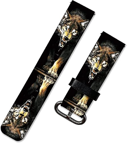 Miniatura 2 de Correa de cuero de repuesto compatible con Samsung Galaxy Watch4 Active 2 Watch4 Classic Active 2 Watch 3 Gear S3 S2 y otros relojes de 20 y 0.866in